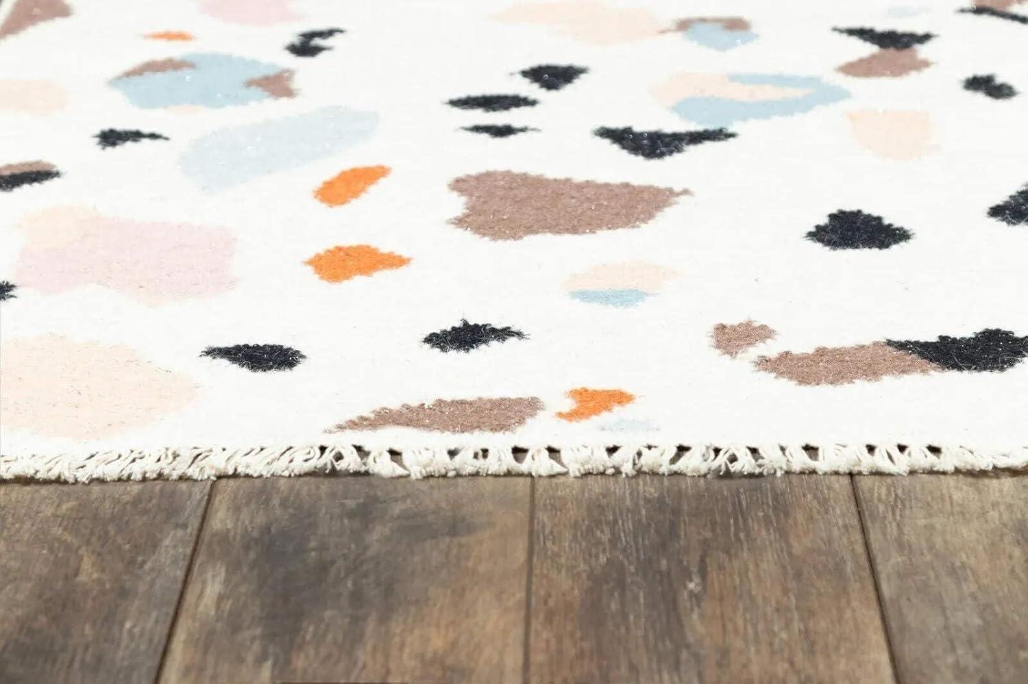 Jem Terri Abstract Handmade Flatweave Wool Area Rug