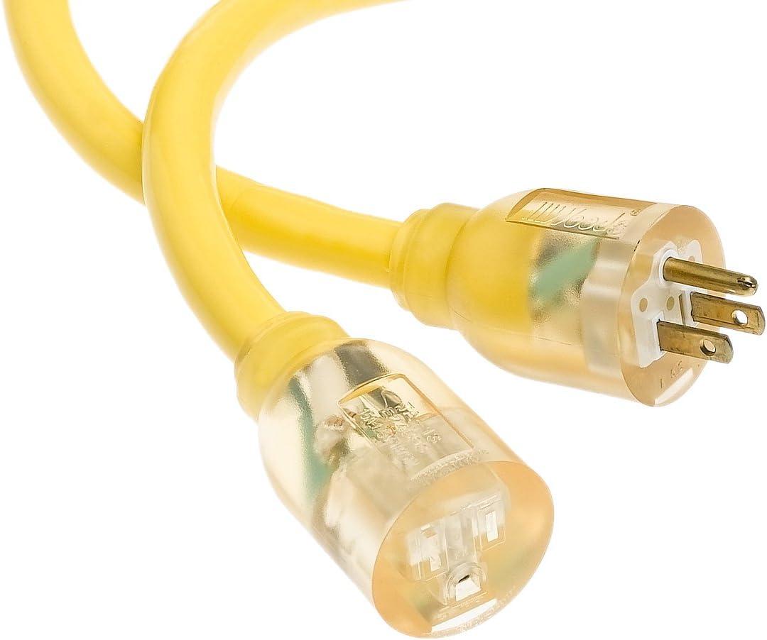 Yellow Jacket Outdoor 50 ft. L Yellow Extension Cord 10/3 SJTW