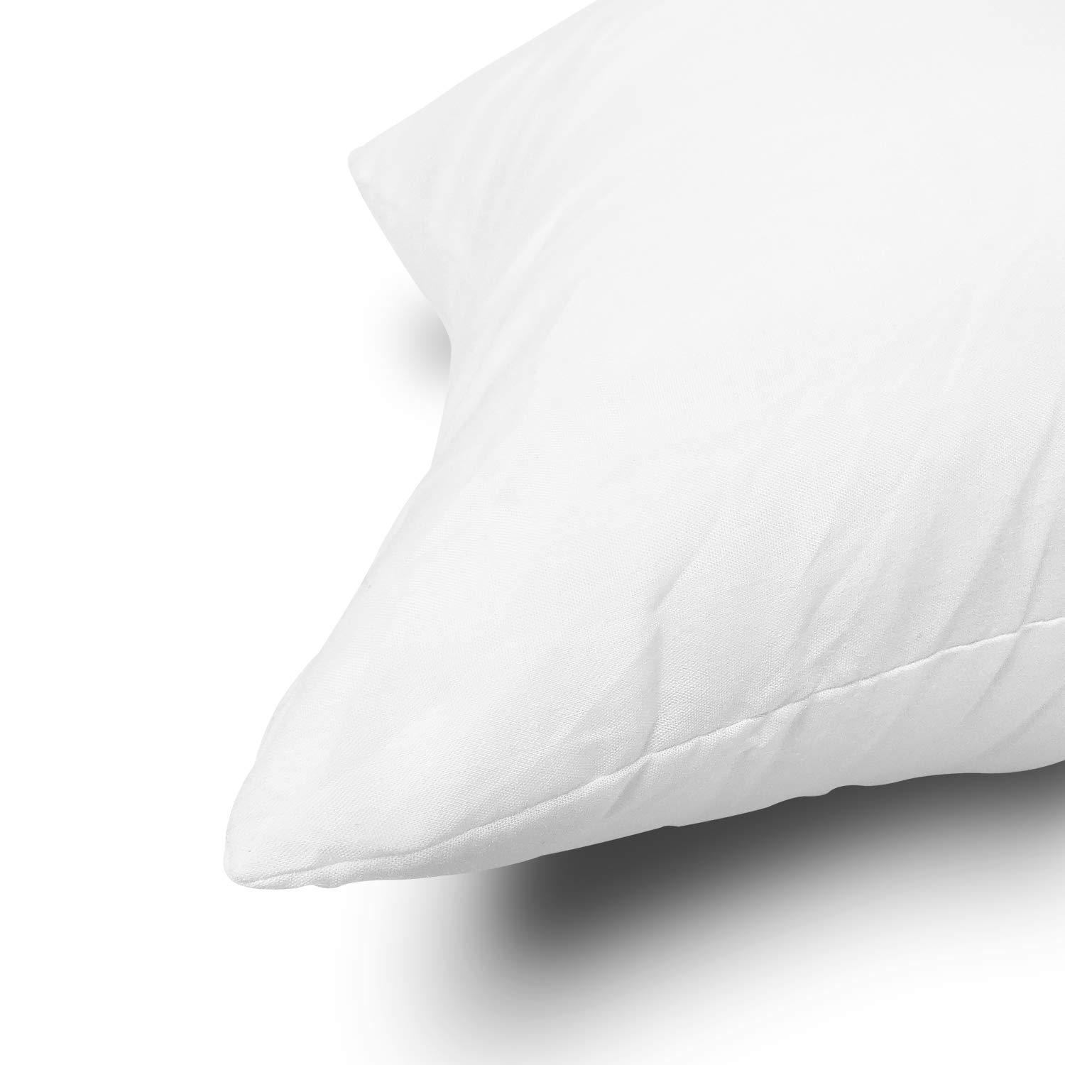 Linjieee Large Throw Pillows for Couch 24x24 2-Piece Non-woven Pillow Core Substitute Polyester Square Pillow Core