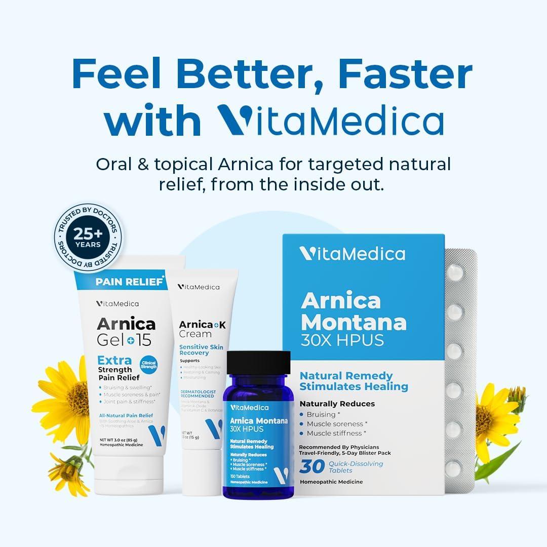 VitaMedica Arnica Montana 30X HPUS 120 TABLETS - New