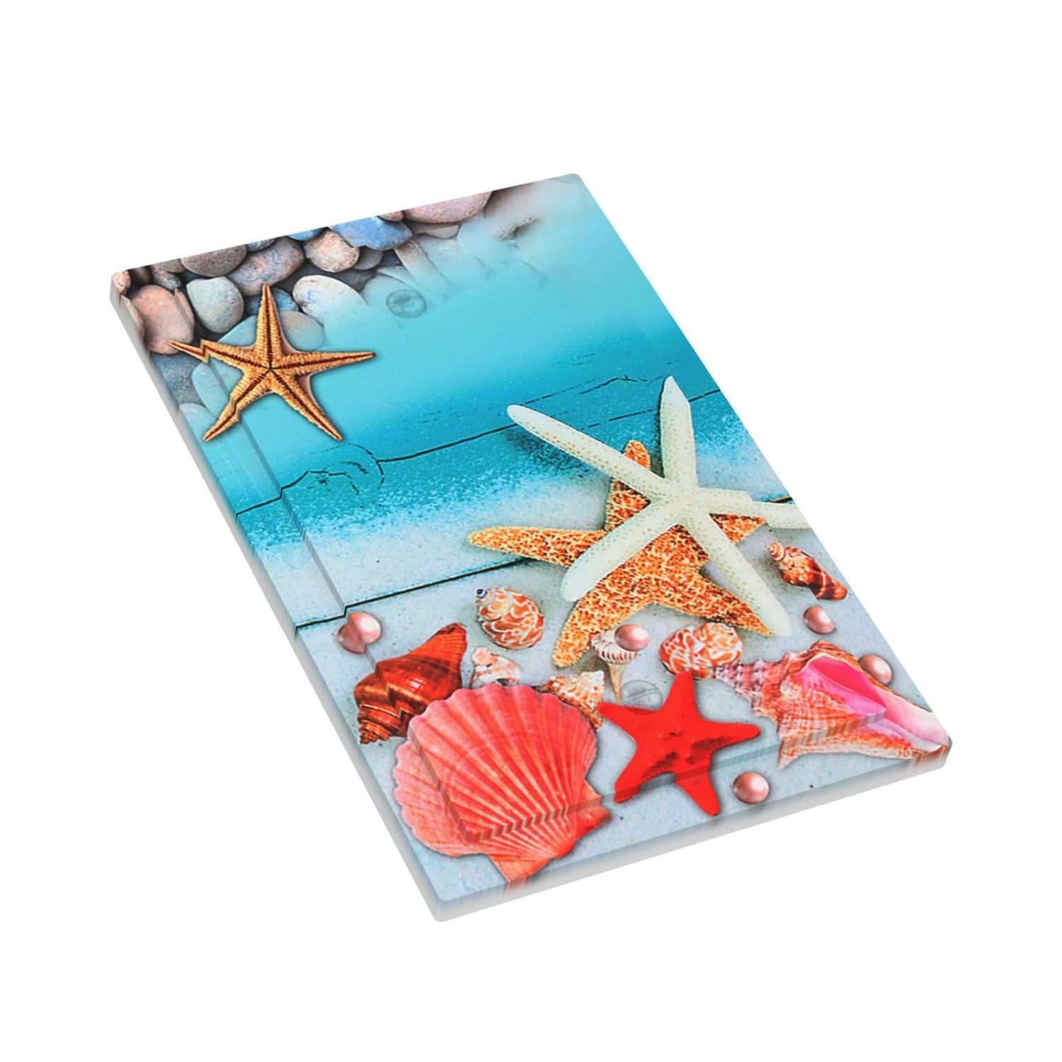 Sunyuer Sea Starfish Beach Decorative Wall Plate, 1 Gang Single Blank Outlet Cover Decorative Switch Plate for Kitchen Bathroom Bedroom, 4.5x2.76 Inch
