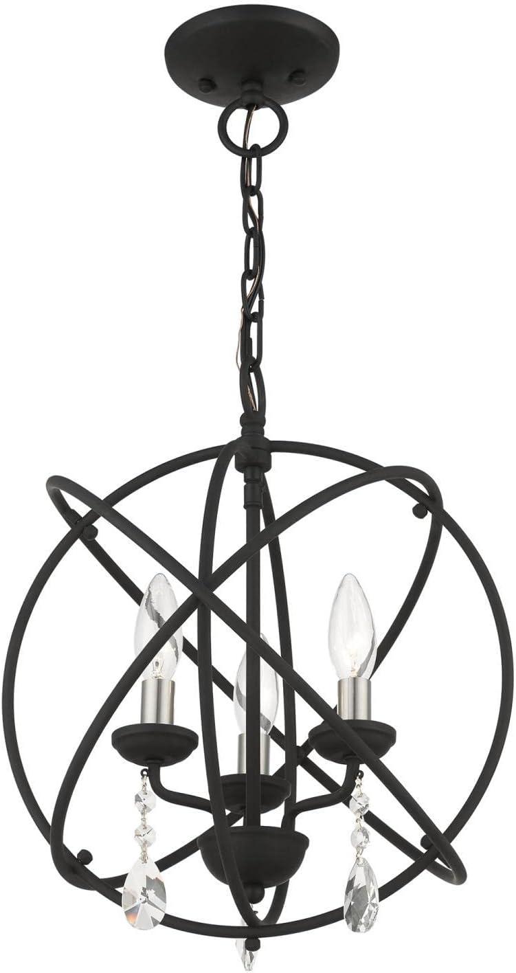 Livex Lighting Aria 3 - Light Chandelier in  Black