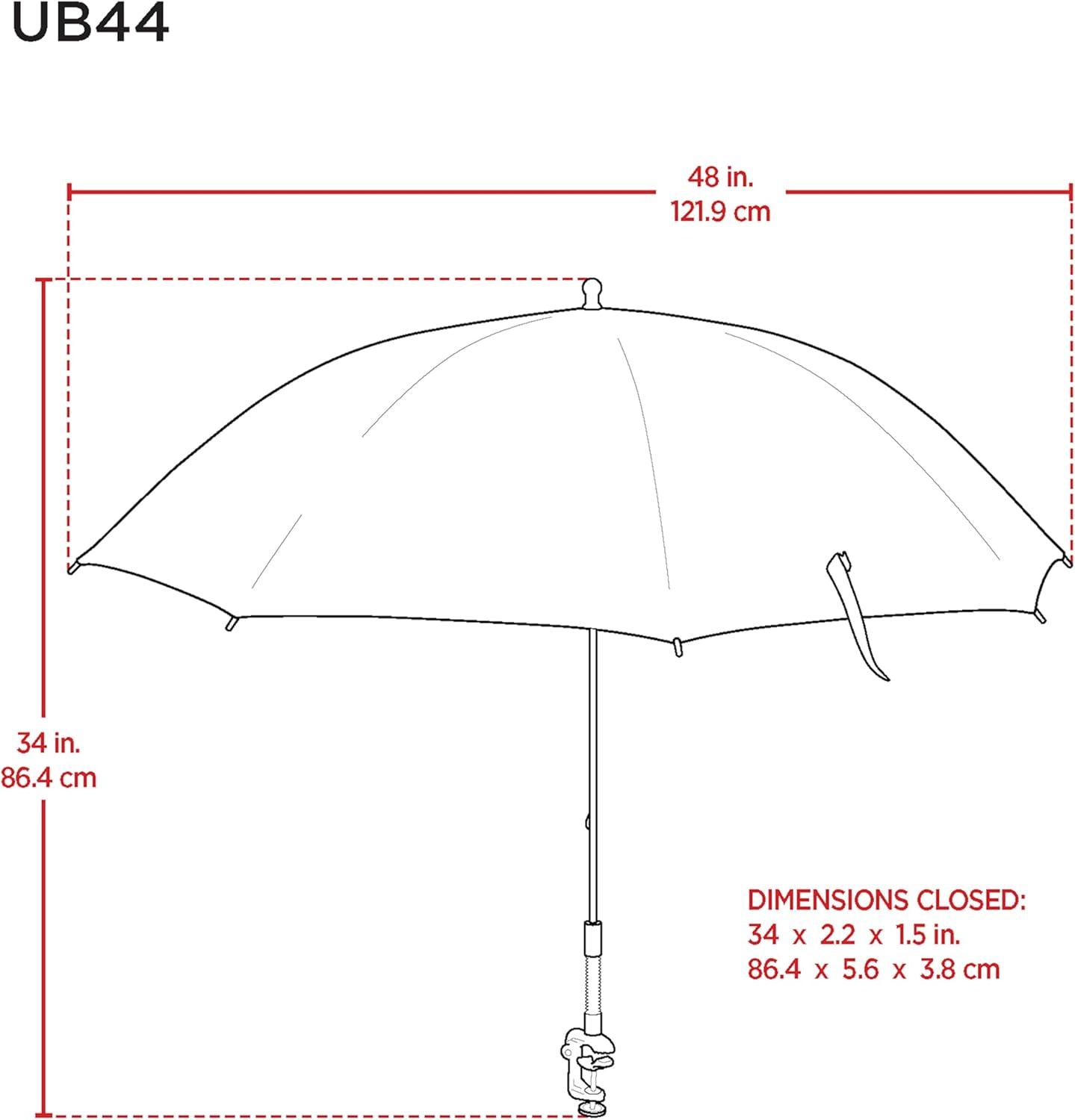 Rio Clamp-On Umbrella, Green