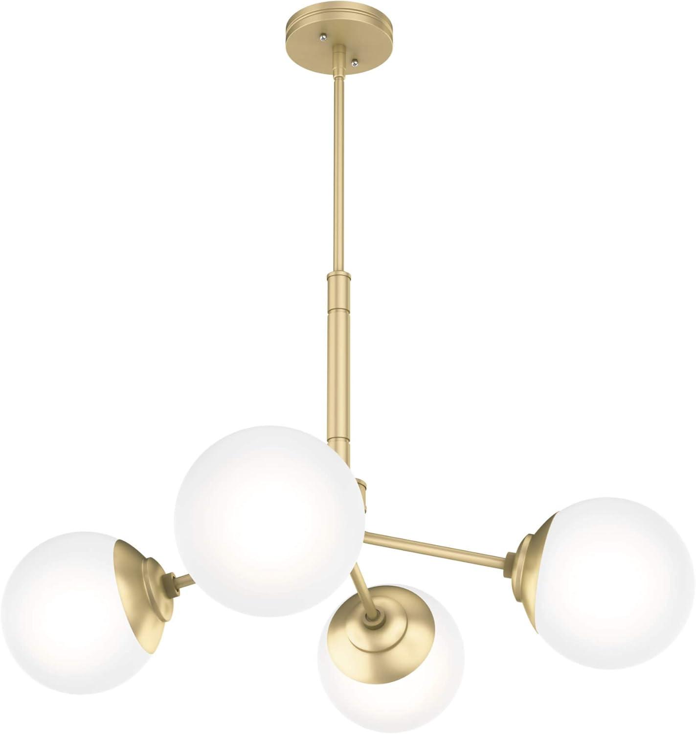 Hepburn 30" Modern Brass Sputnik Sphere Chandelier