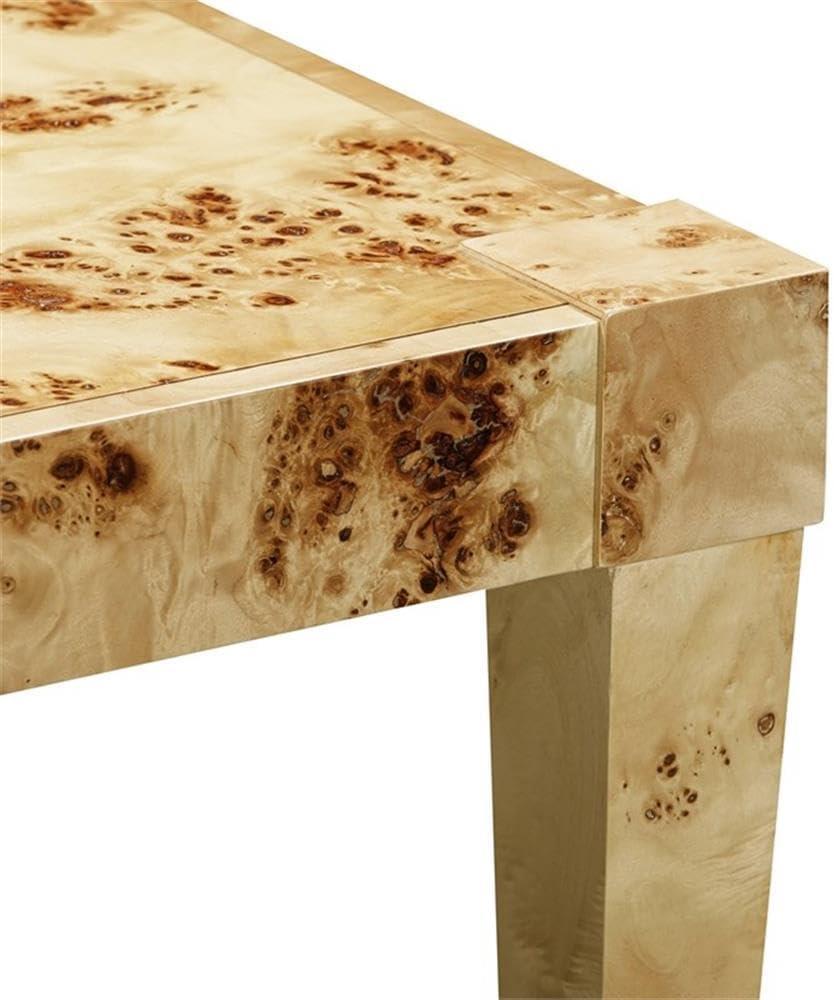 TOV Furniture Brandyss Engineered Wood Burl End Table in Natural Brown