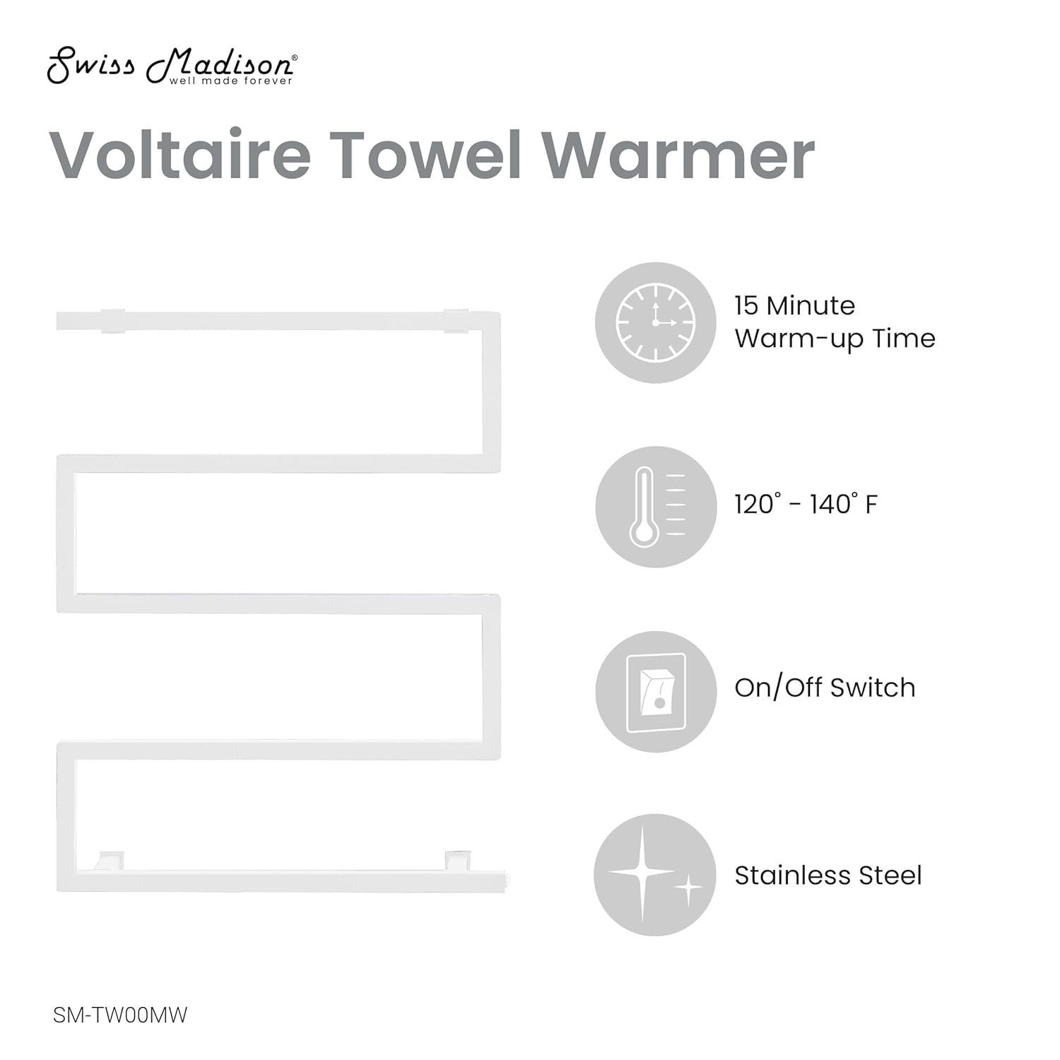 Voltaire 5-Bar Electric Towel Warmer