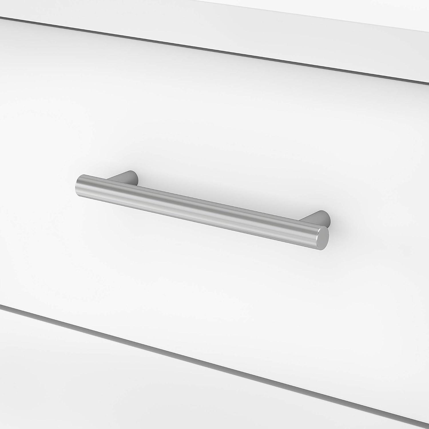 Somerset 72W Office Desk with Drawers and Hutch in White - Engineered Wood