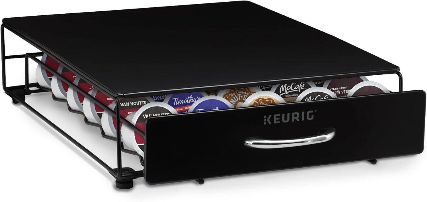 Keurig Under Brewer Storage Drawer, Holds 35 K-Cup Pods, Black