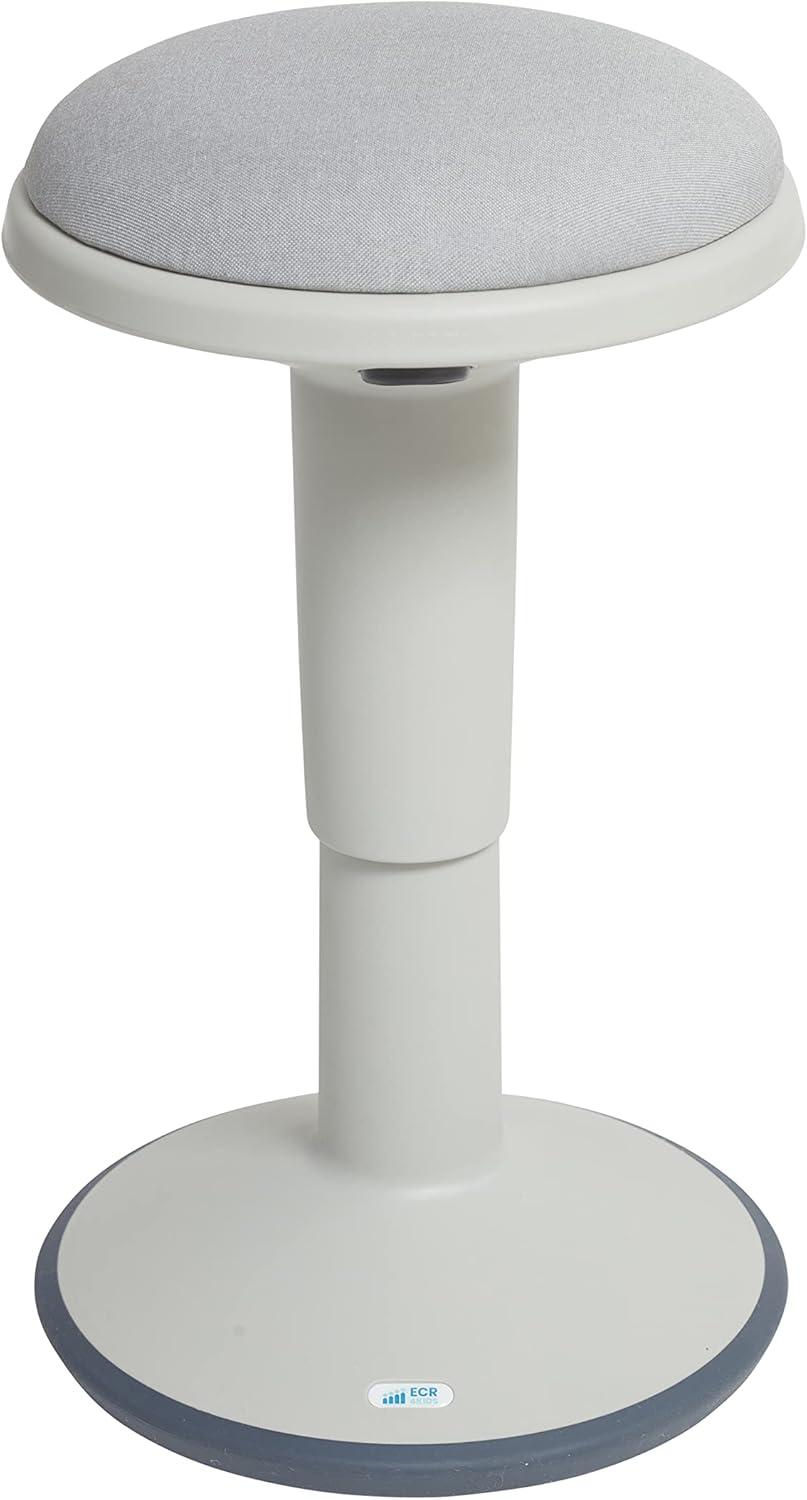 ECR4Kids ECR4Kids Sitwell Wobble Stool with Cushion, Adjustable Height, Active Seating