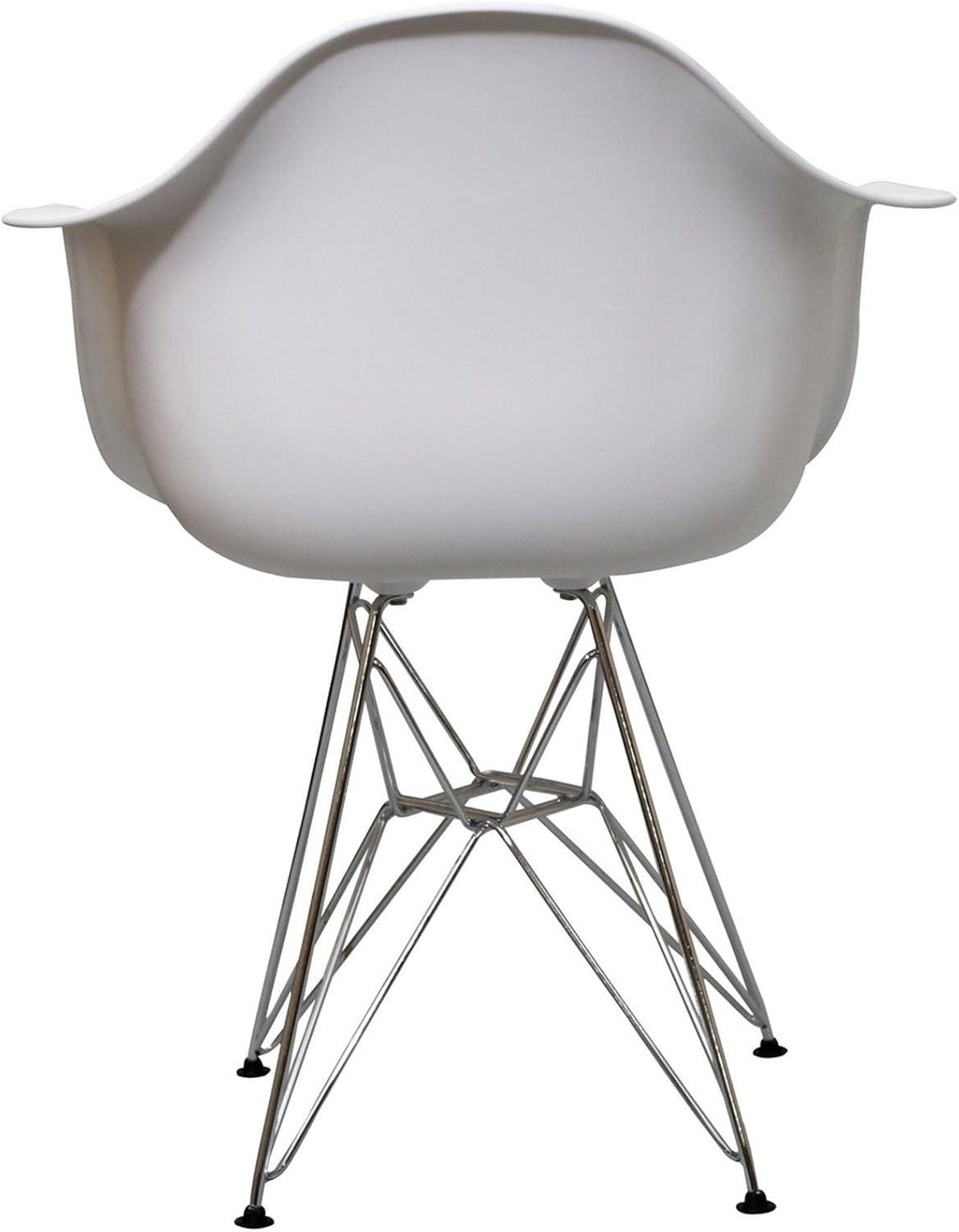 Modway Modway Plastic Dining Chair with Wire Base