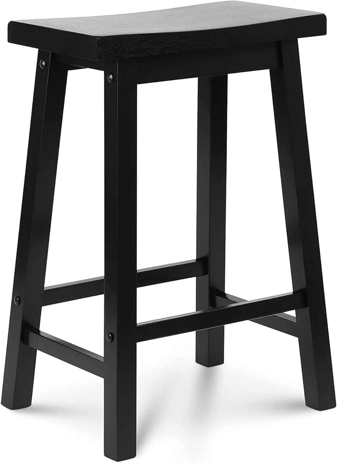 PJ Wood Solid Wood Accent Stool