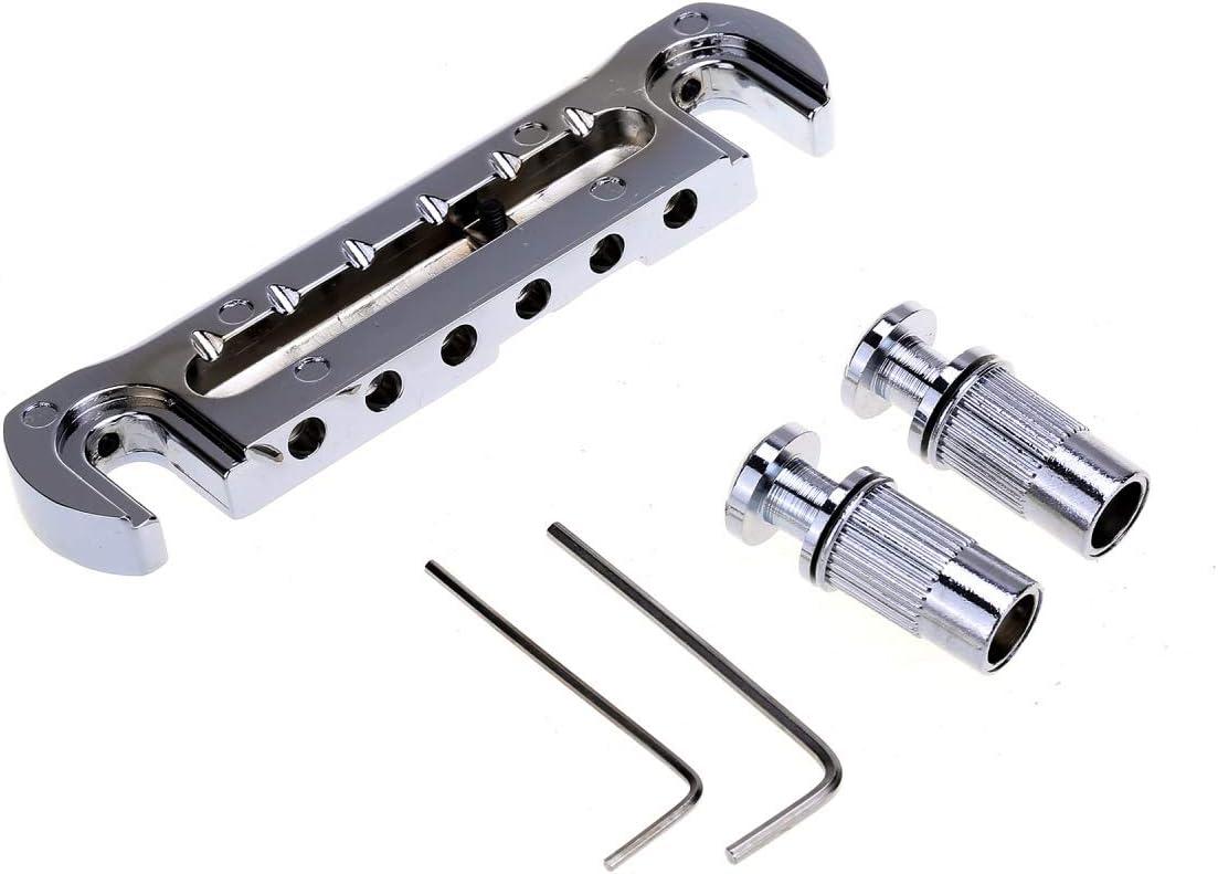 Chrome Adjustable Intonated Wraparound Bridge Tailpiece