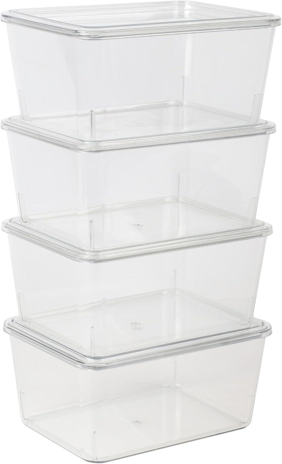 Martha Stewart Brody Premium Plastic Storage Bins With Lids