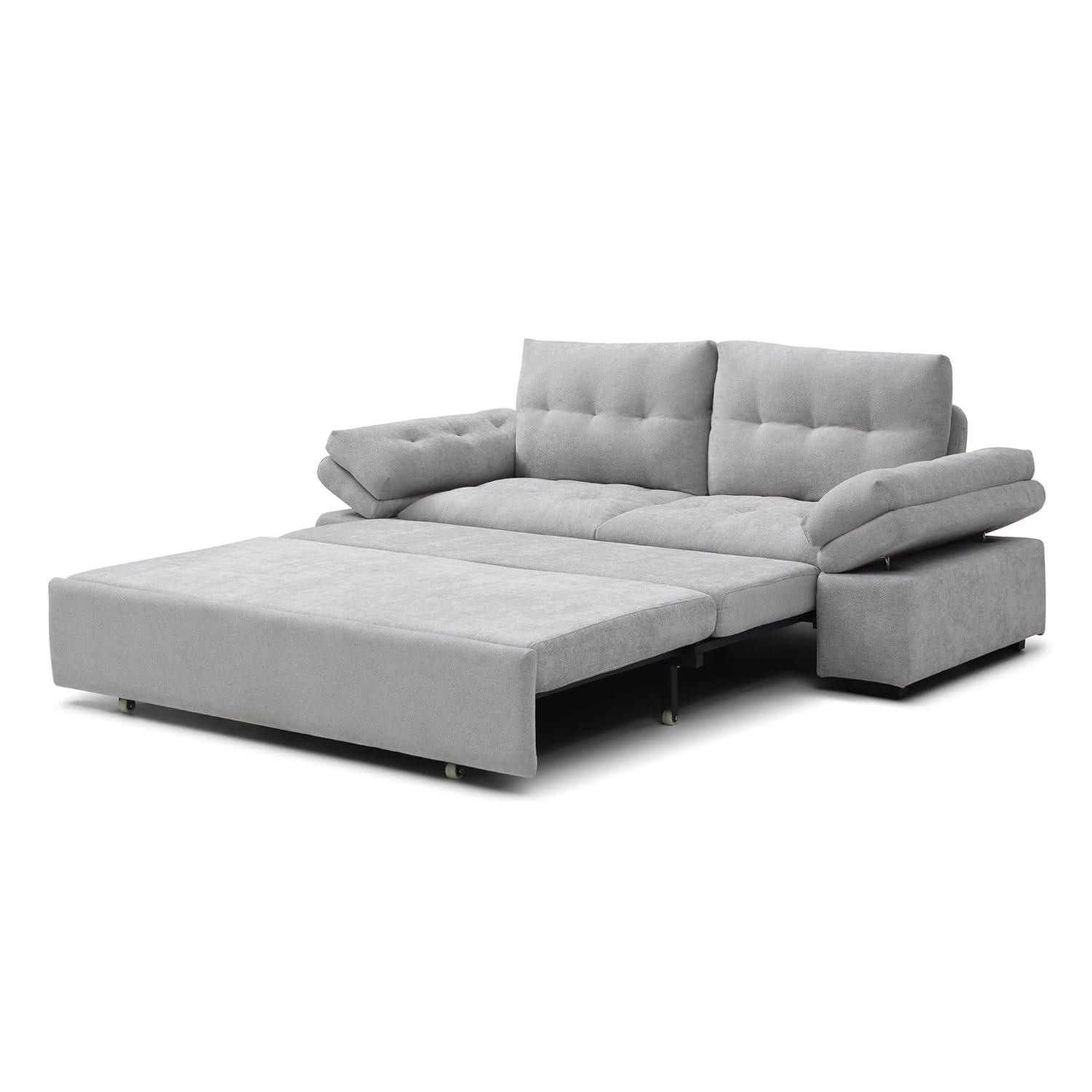 Latitude Run® Munos Full Size Convertible Sleeper Sofa, 77" Pull Out Sofa Bed