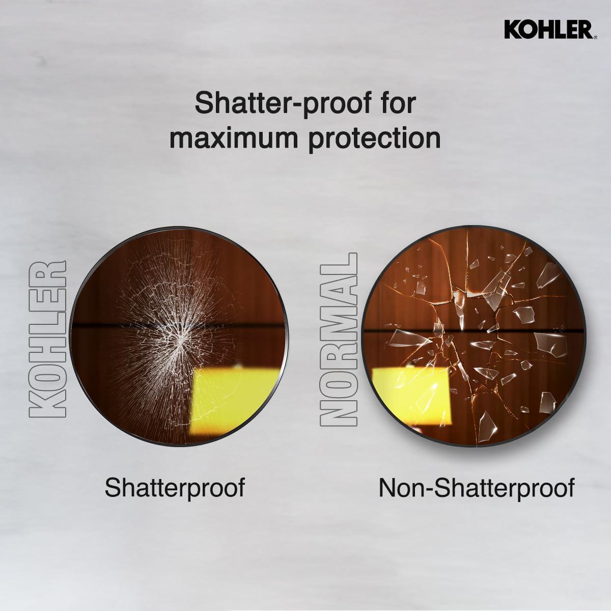 Essential Round Wall Mirror, Bathroom/Vanity Mirror with Frame