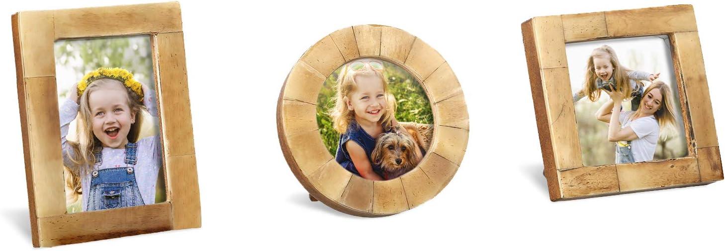 Handicrafts Home Baby Picture Frame for Newborn Girls and Boys Shower Frames Set of 3 Grey