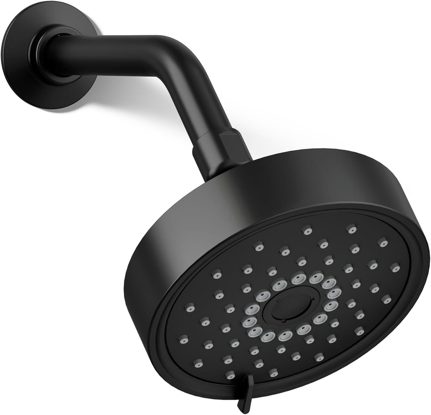 Kohler Purist 2.5 Gpm Multifunction Wall Mount Showerhead, Three Spray Settings, 5.5" High Pressure Spray Head