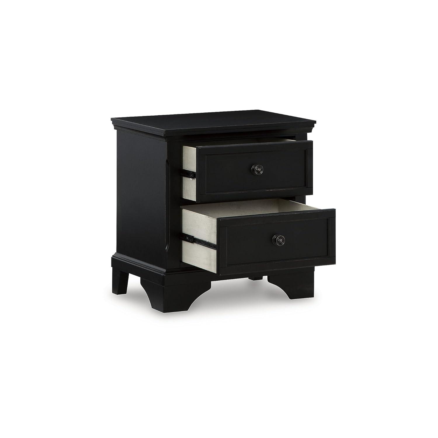 Chylanta 2 - Drawer Nightstand in Black