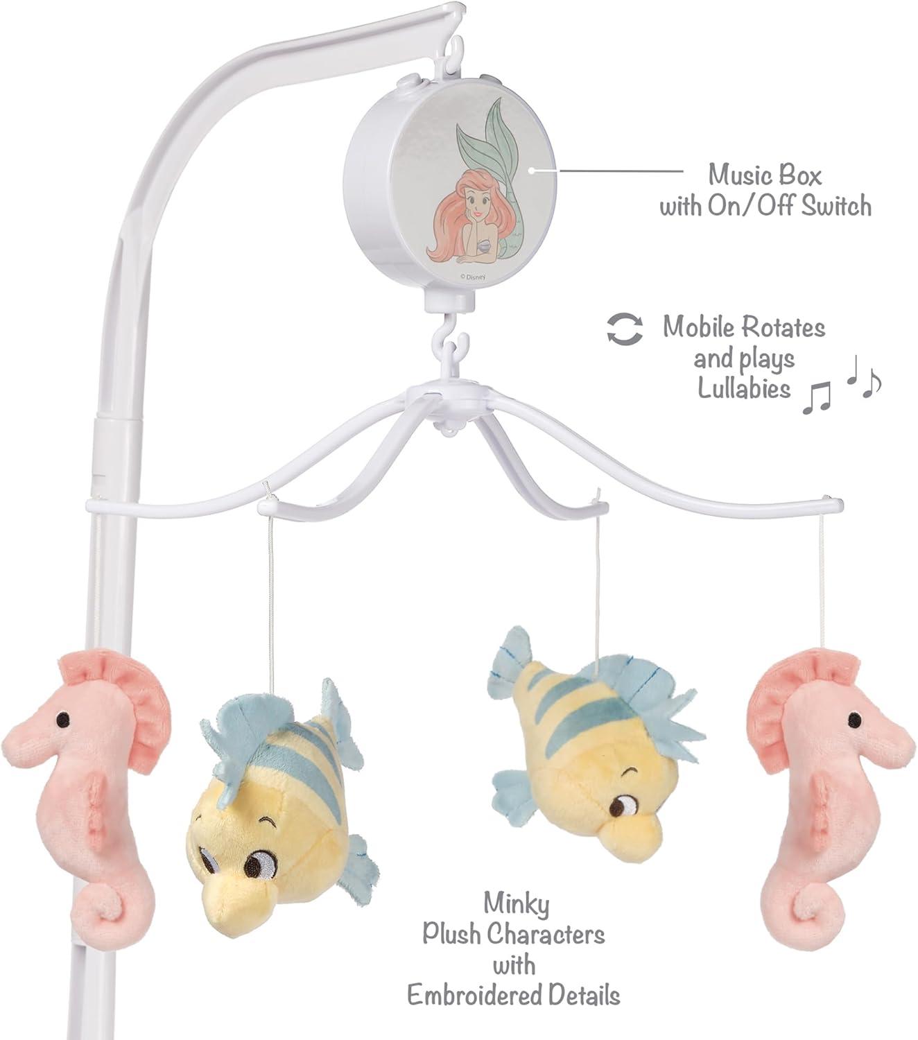 Bedtime Originals DIsney's The Little Mermaid Musical Baby Crib Mobile by Lambs & Ivy
