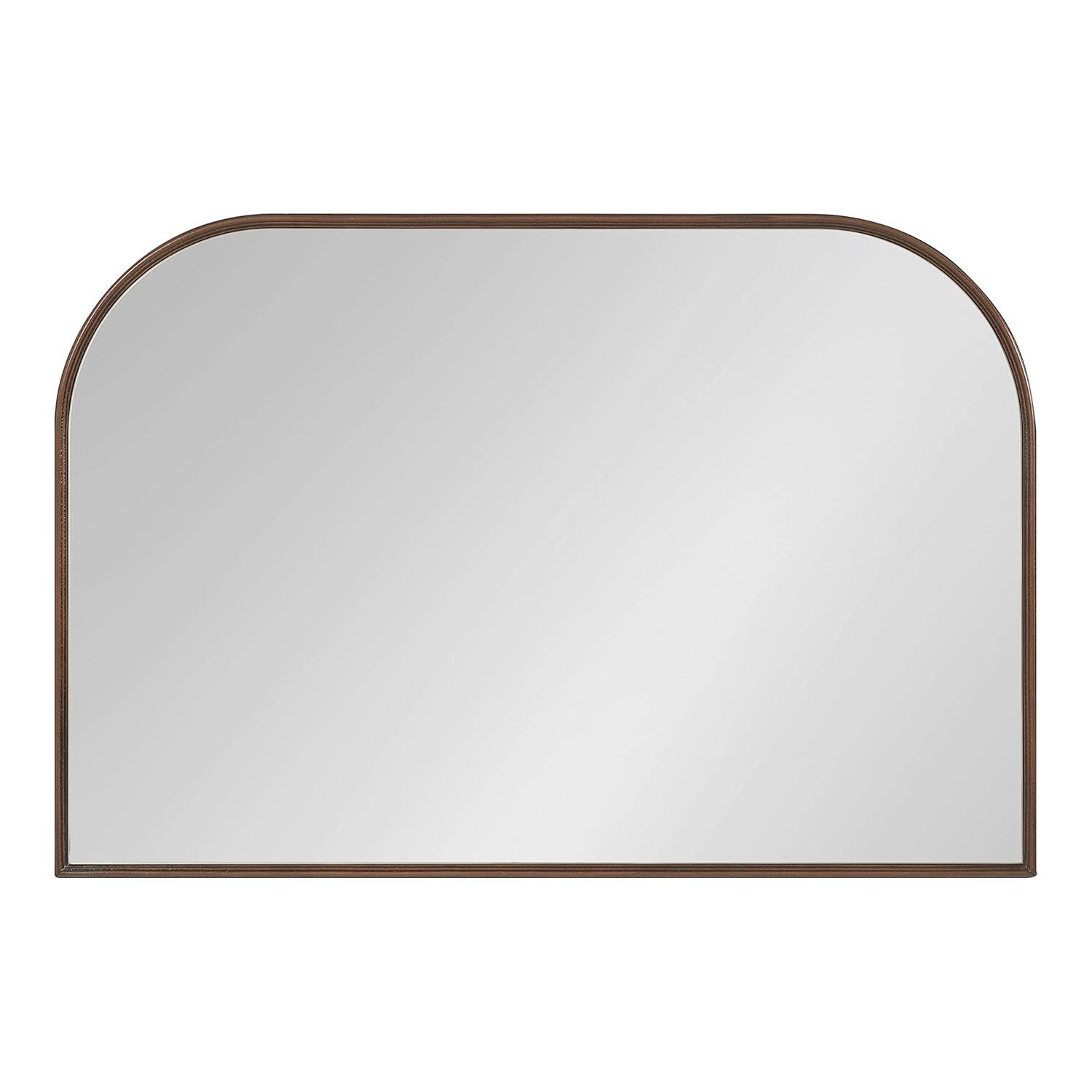 36" x 24" Caskill Framed Arch Wall Mirror Bronze - Kate & Laurel All Things Decor: Mantel Decor, No Assembly Required