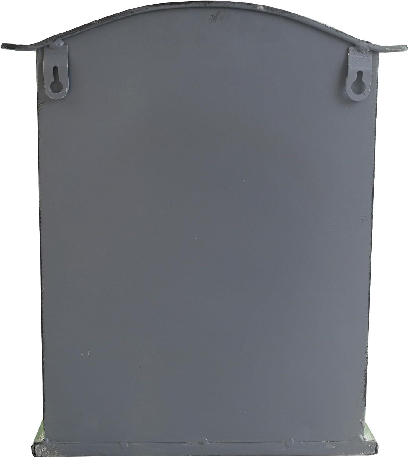 BIG FORTUNE Wall Mount Mailbox for House Outside Vintage Metal Door Mailbox Antique Style Nostalgic Charm Home Decor Garden Vintage English Cottage Decor Green