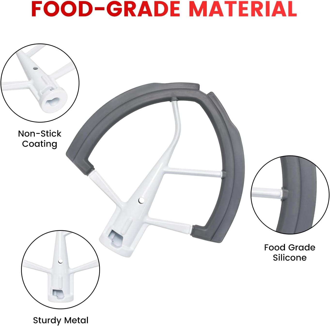 1 Piece Edge Beater, Flex Edge Beater Paddle For Kitchenaid Bowl-lift Stand Mixer 6 Quart