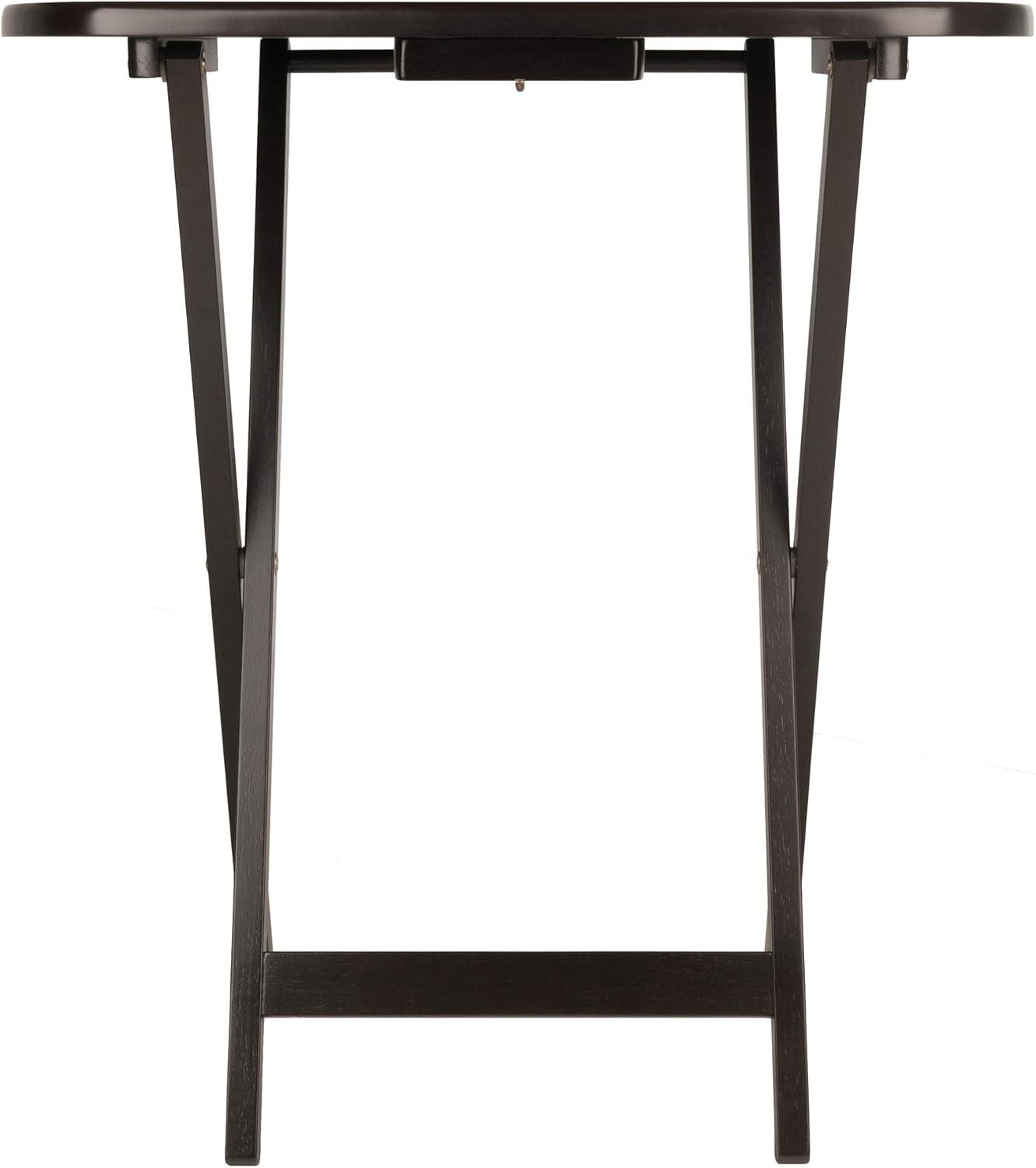 2pc Cade Oversize Oblong Snack Table Coffee - Winsome: No Assembly, Wood Frame, 25lb Capacity
