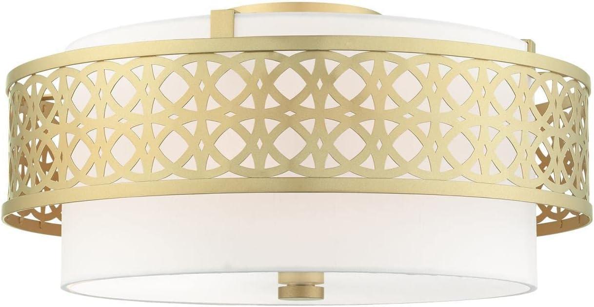 Livex Lighting Calinda 4 - Light Semi-Flush Mount in  Soft Gold