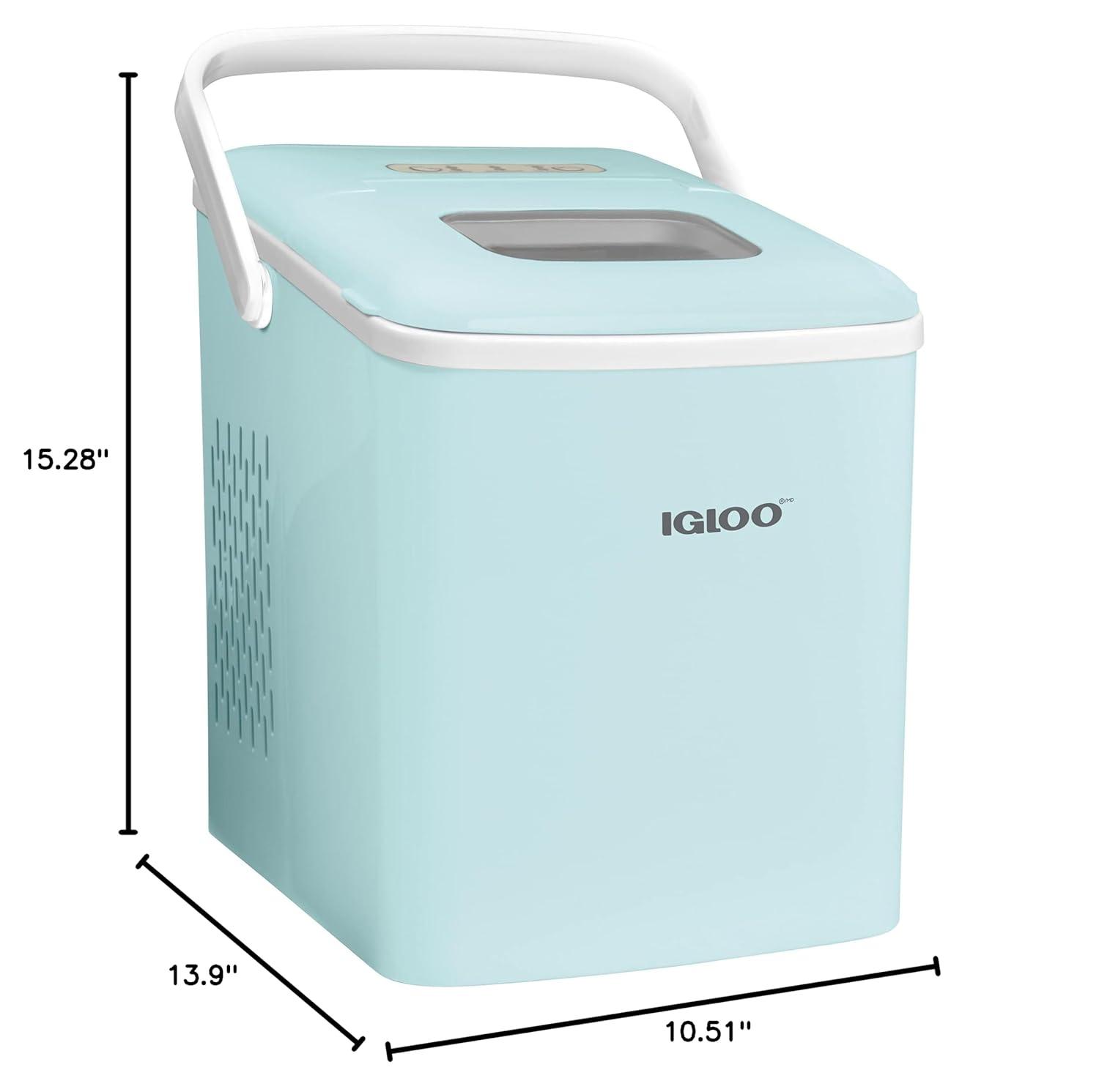 Igloo Igloo 26-Pound Automatic Self-Cleaning Portable Countertop Ice Maker Machine With Handle