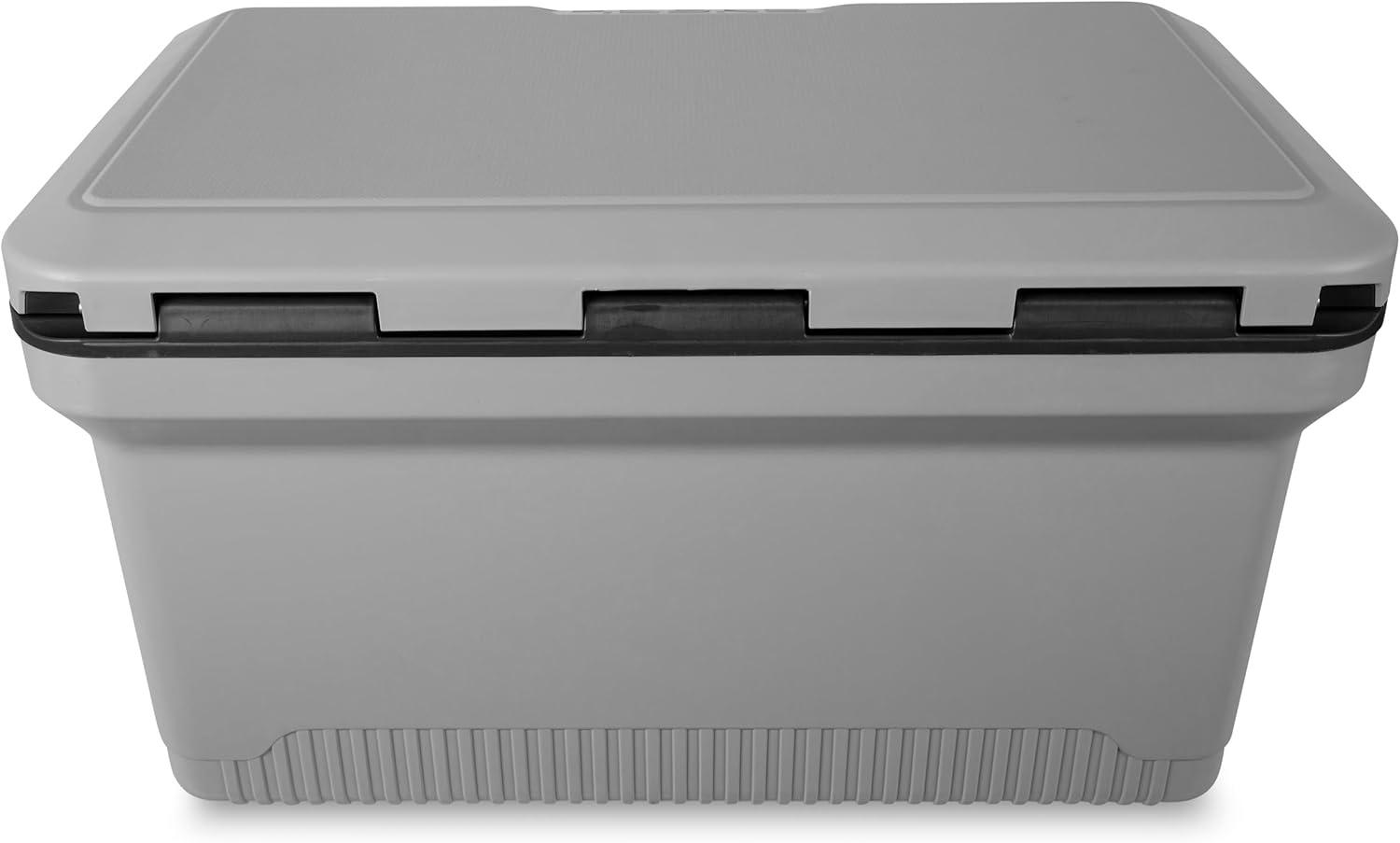 ENGEL 60 Qt UltraLite Cooler With Wire Basket and Divider - Haze Gray
