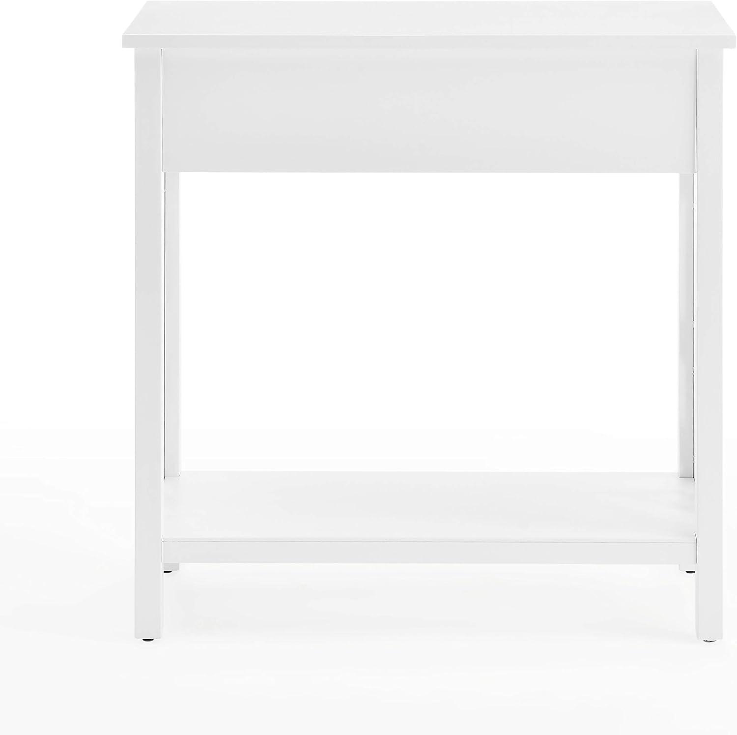 Alaterre Furniture Coventry 32" Pine Wood Console Table with Drawer and Shelf