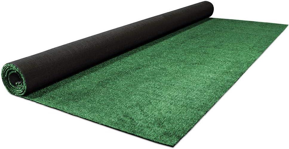 Garden Green 6' x 15' Outdoor Artificial Turf with Marine Backing