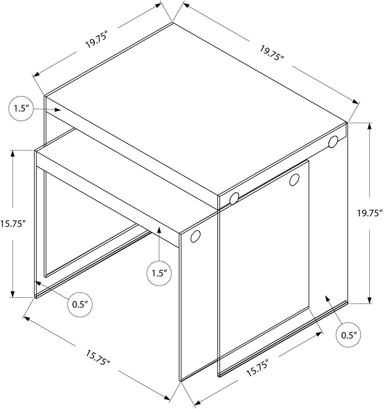 Table, Tempered Glass, Glossy White