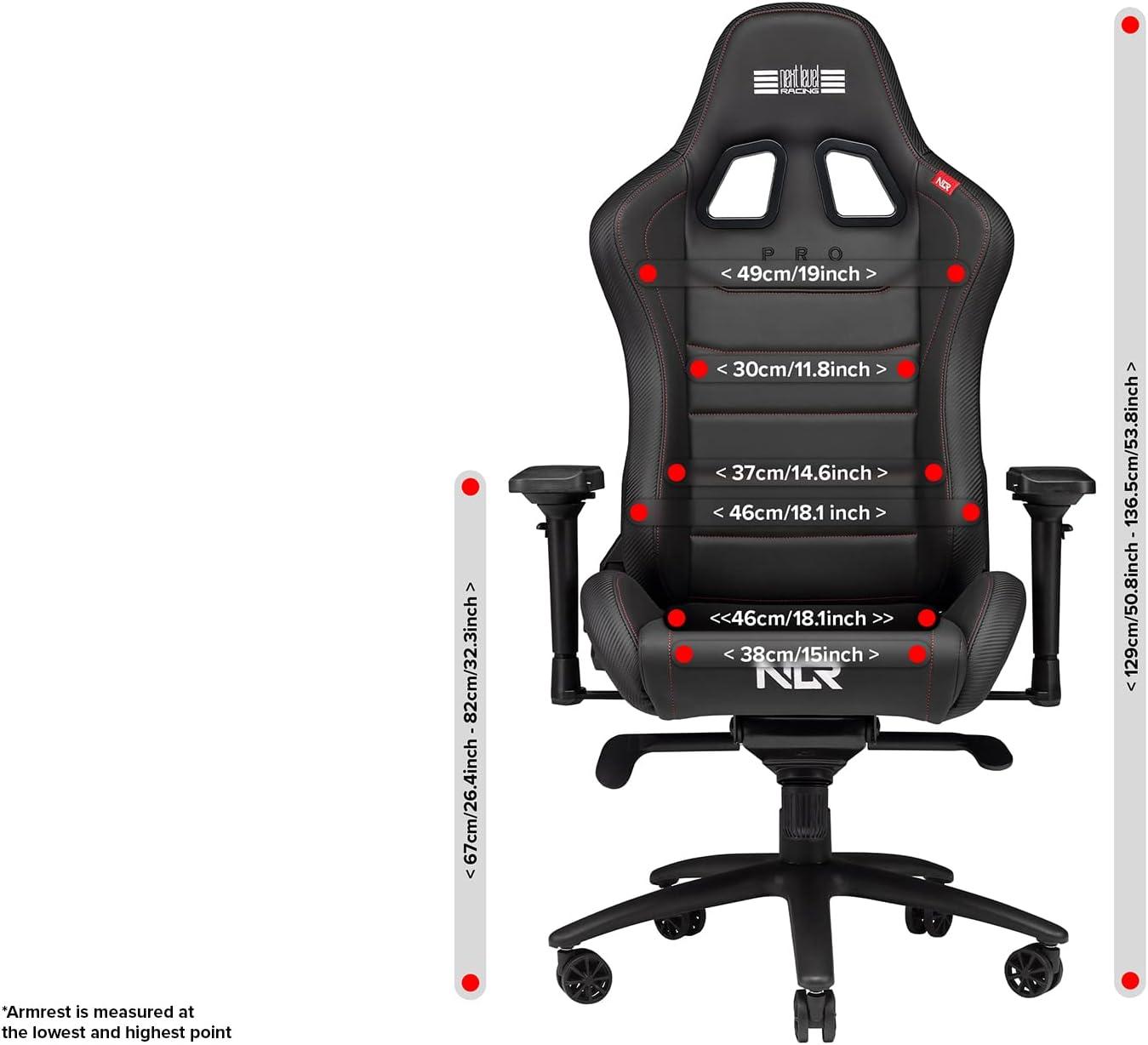 ErgoFlex Black Aluminum & Steel Adjustable Gaming Chair with Lumbar Support