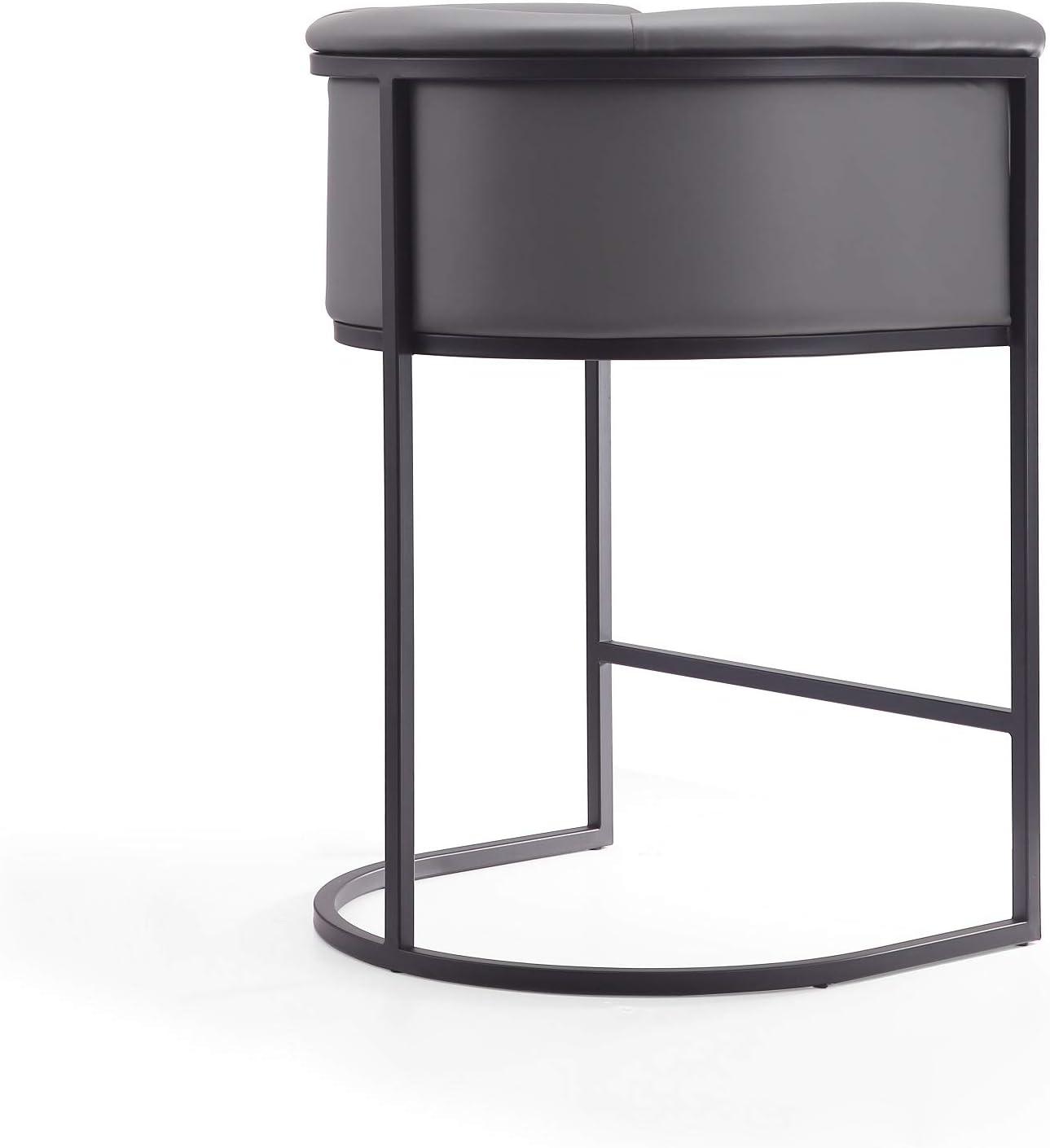 Cosmopolitan Metal Counter Height Barstool - Manhattan Comfort