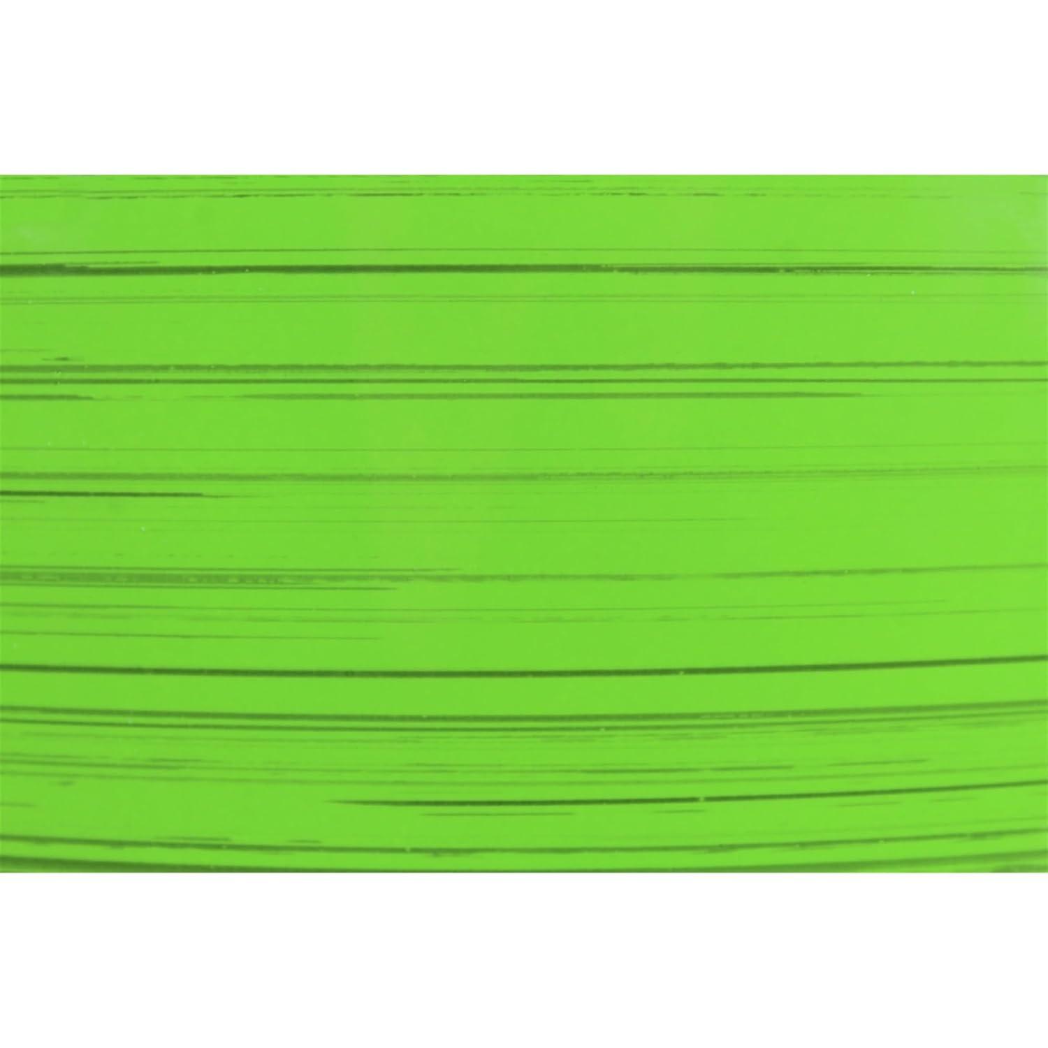 Garden Elements Indoor/Outdoor Glazed Brushed Happy Plastic Planter, Large, Bright Green, 15"