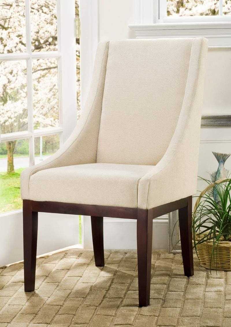 SAFAVIEH Velvet Sloping Arm Chair Champagne