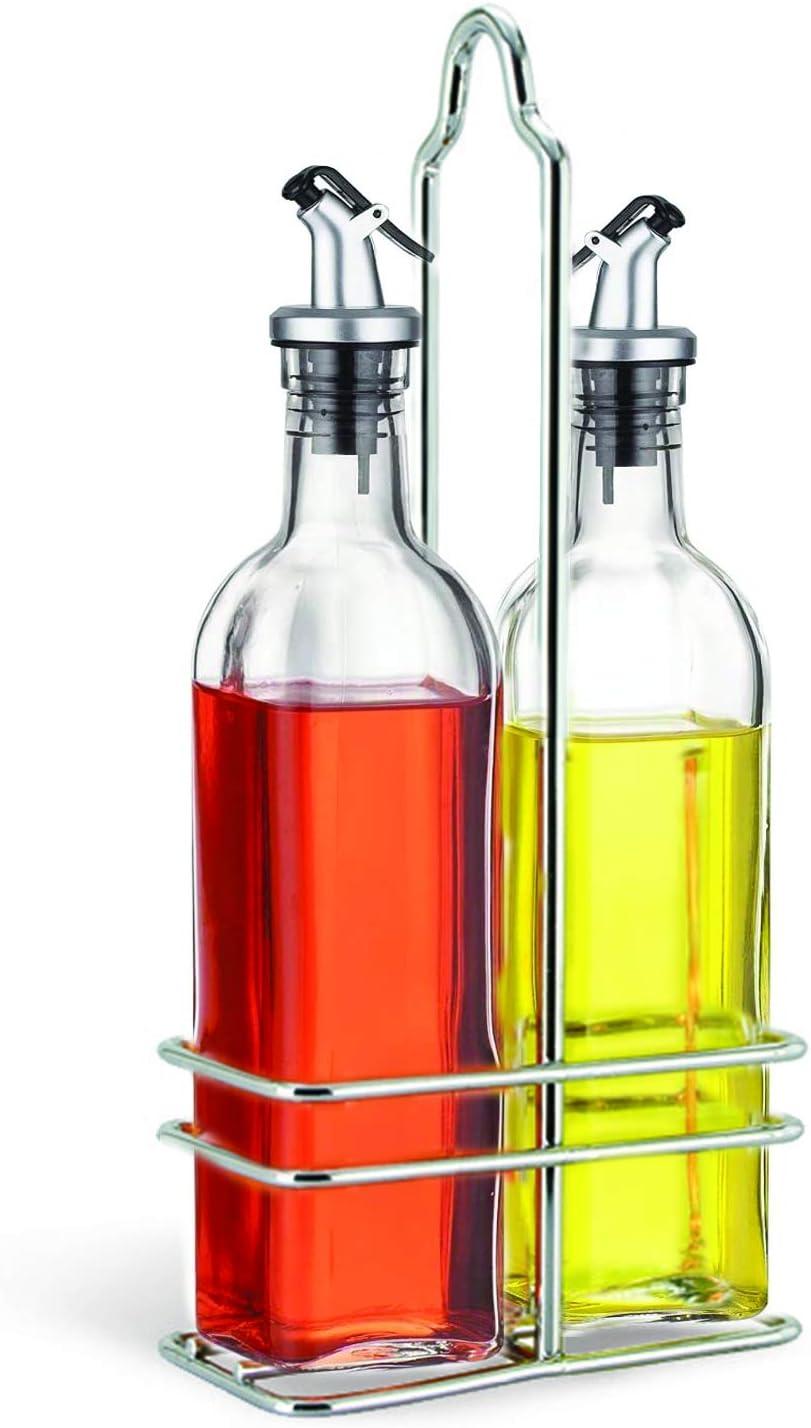 Glass Oil & Vinegar Cruet Set