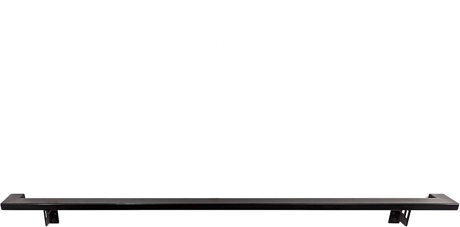 Modern Aluminum Handrail Grab Bar Kit, Adjustable Steel Brackets, Returns to Wall, Powder Coat