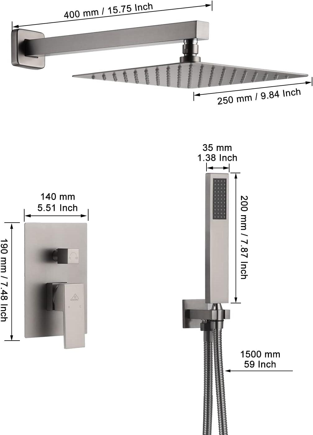 Pressure-Balanced (Temperature And Volume) All-In-One Kit with Rough in-Valve