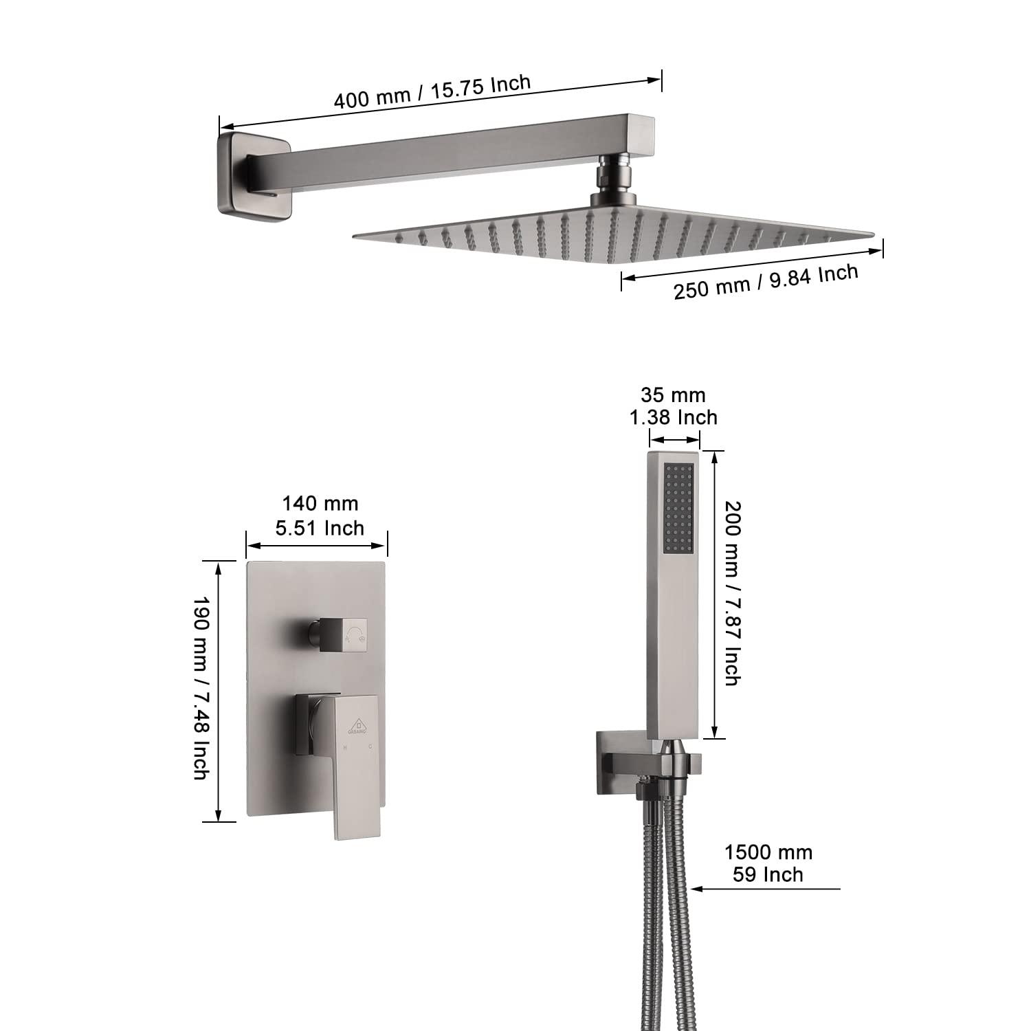 Pressure-Balanced (Temperature And Volume) All-In-One Kit with Rough in-Valve