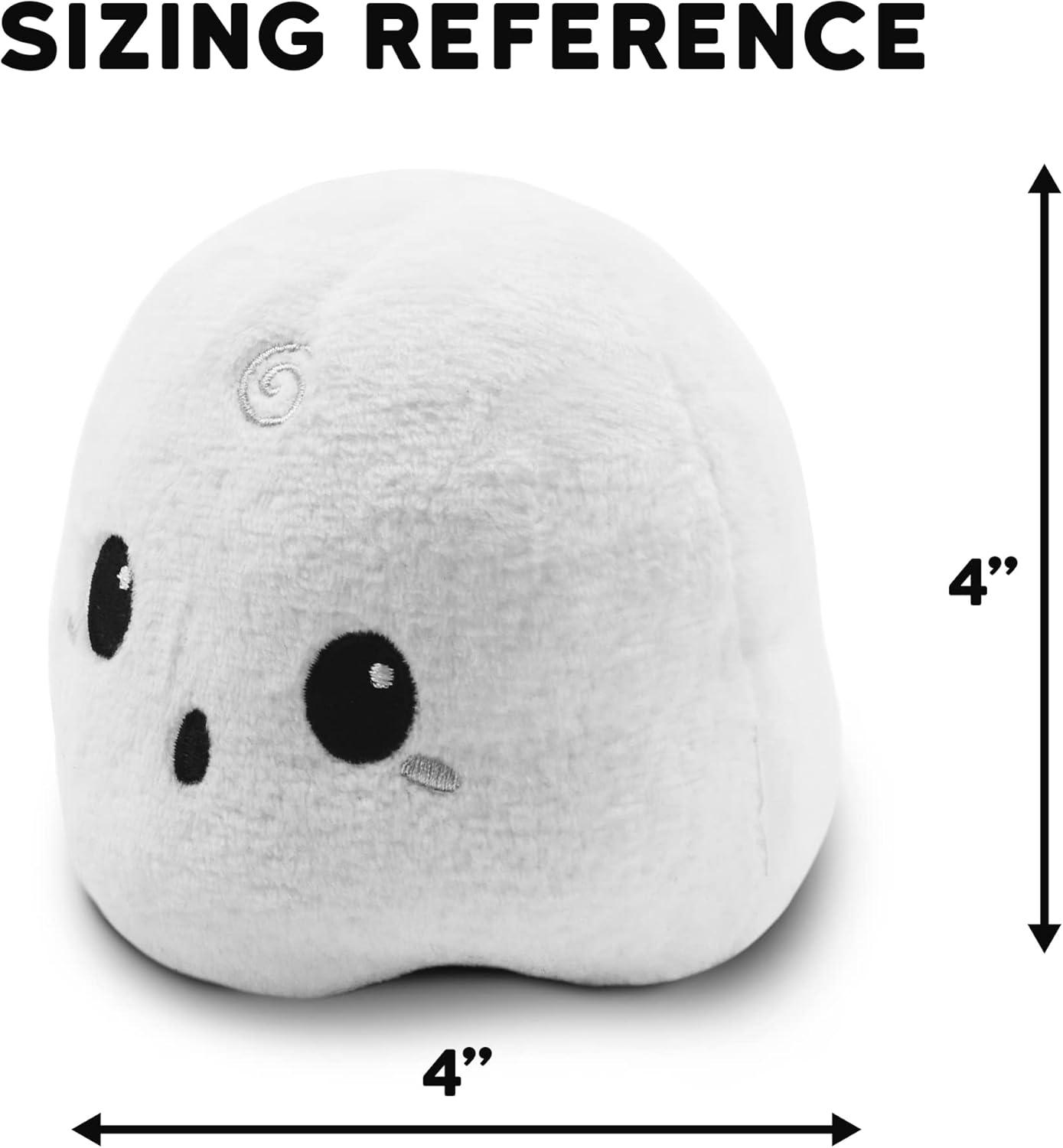 Reversible White and Black Plush Ghost Toy