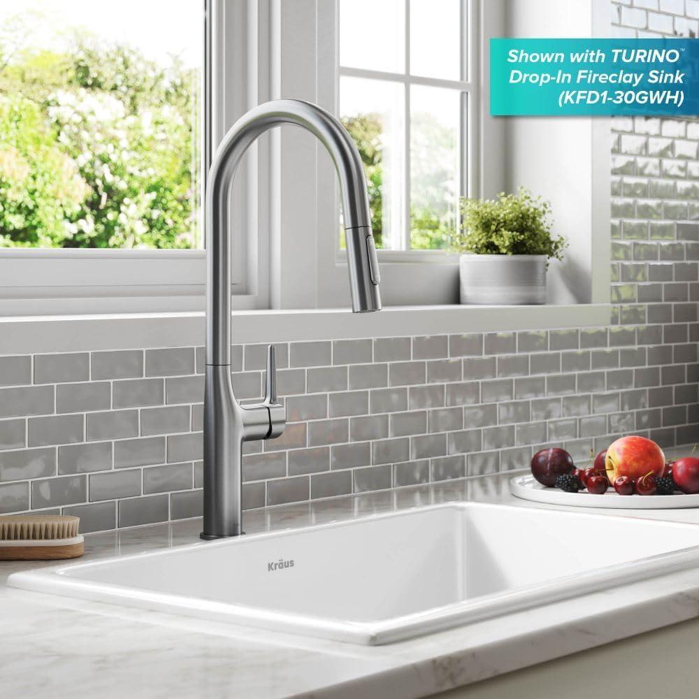 Oletto Pull Down Single Handle Kitchen Faucet