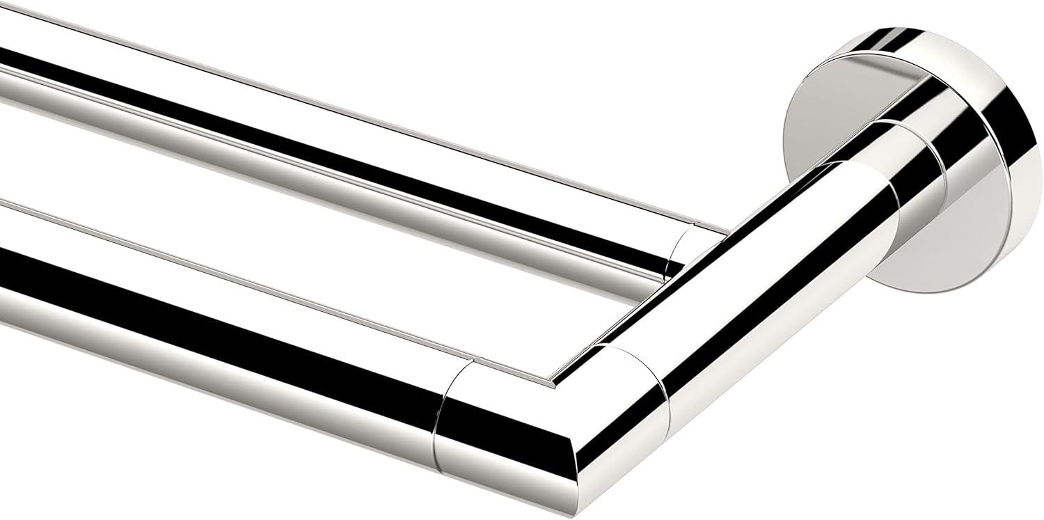 Glam Double 24" Wall Mounted Double Towel Bar | Towel Rack with 2 Bars