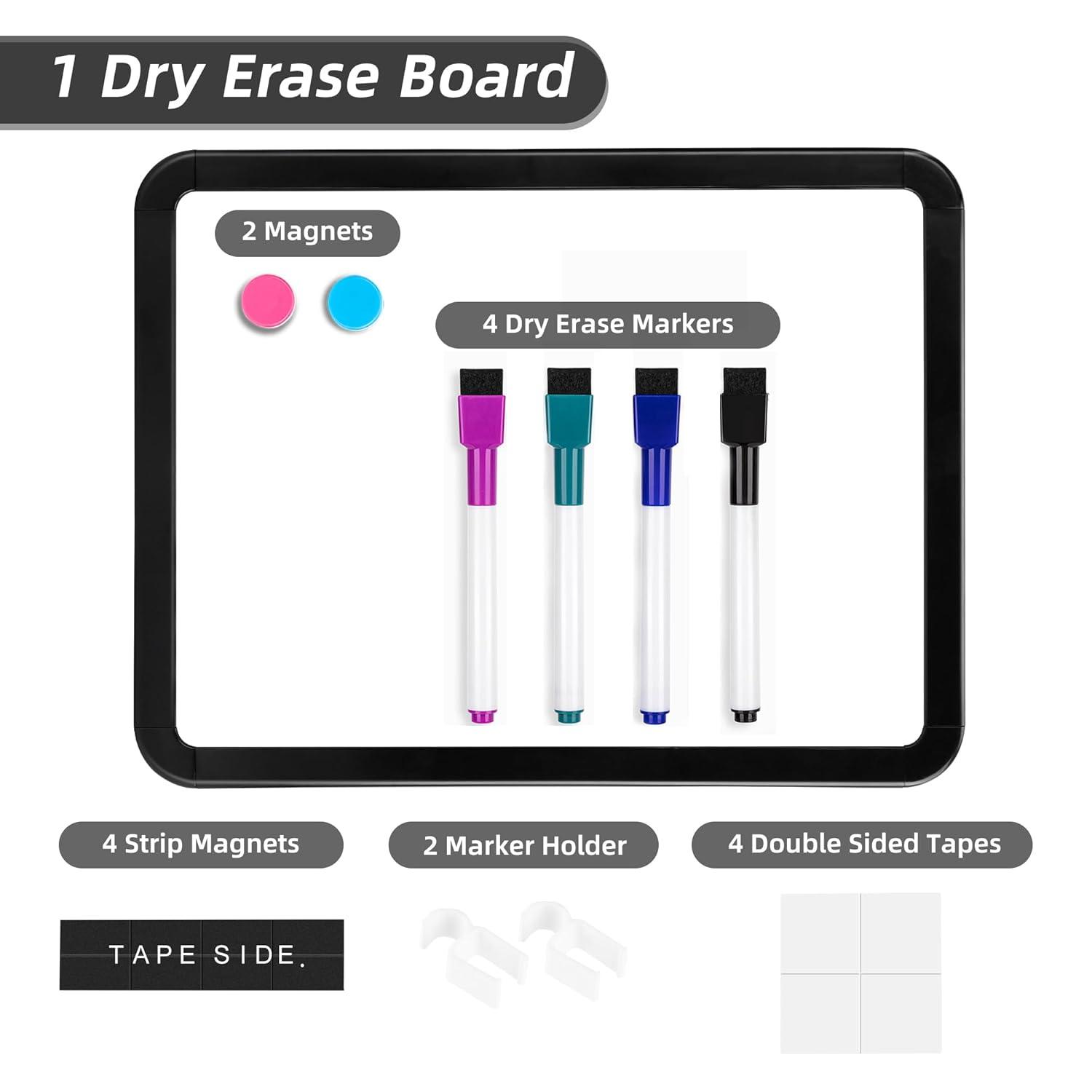 VUSIGN Small Dry Erase Whiteboard, 8.5 x 11 Inches White Board for Kids, Students, Fridge, Locker, Mini Dry Erase Board