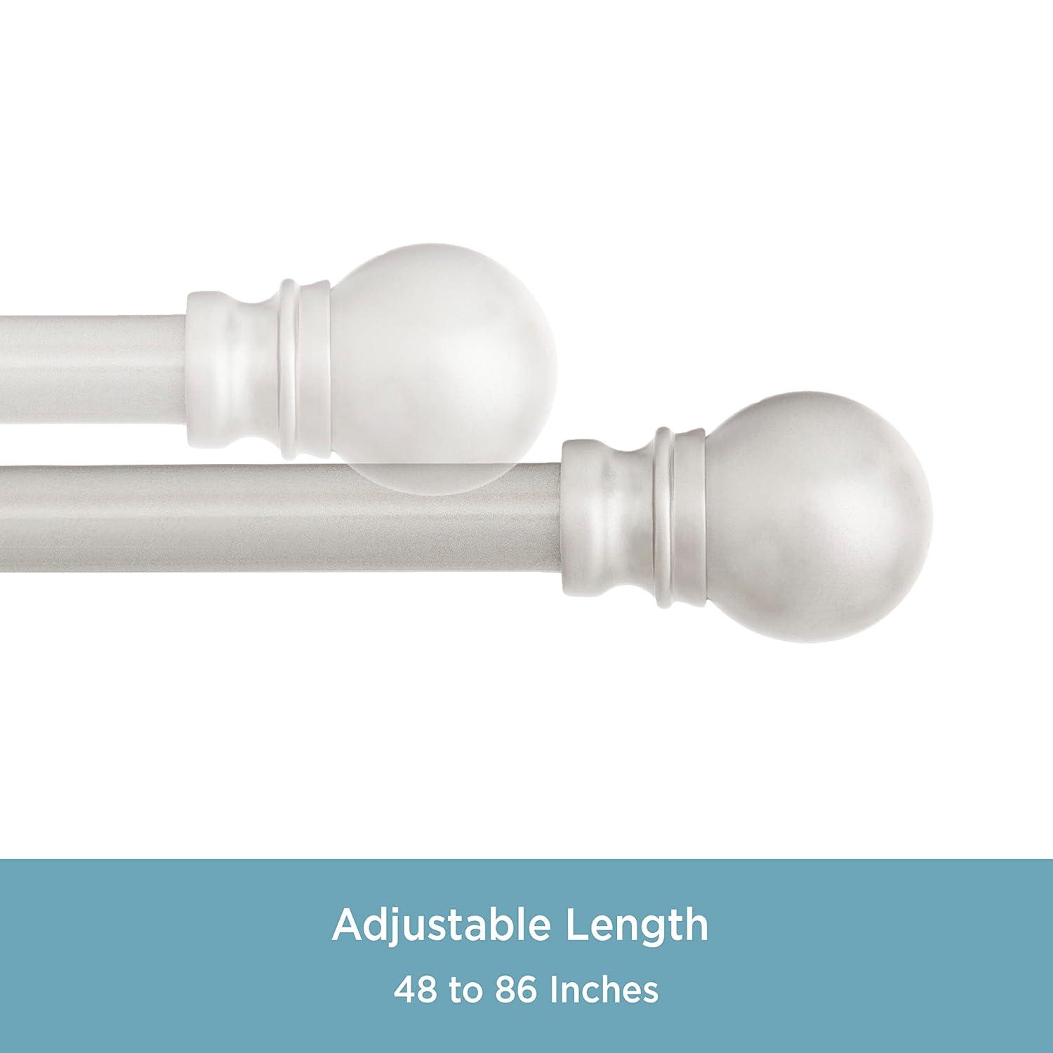 Kenney  Kingstown Metal Adjustable 0.5" Single Curtain Rod & Reviews | Wayfair