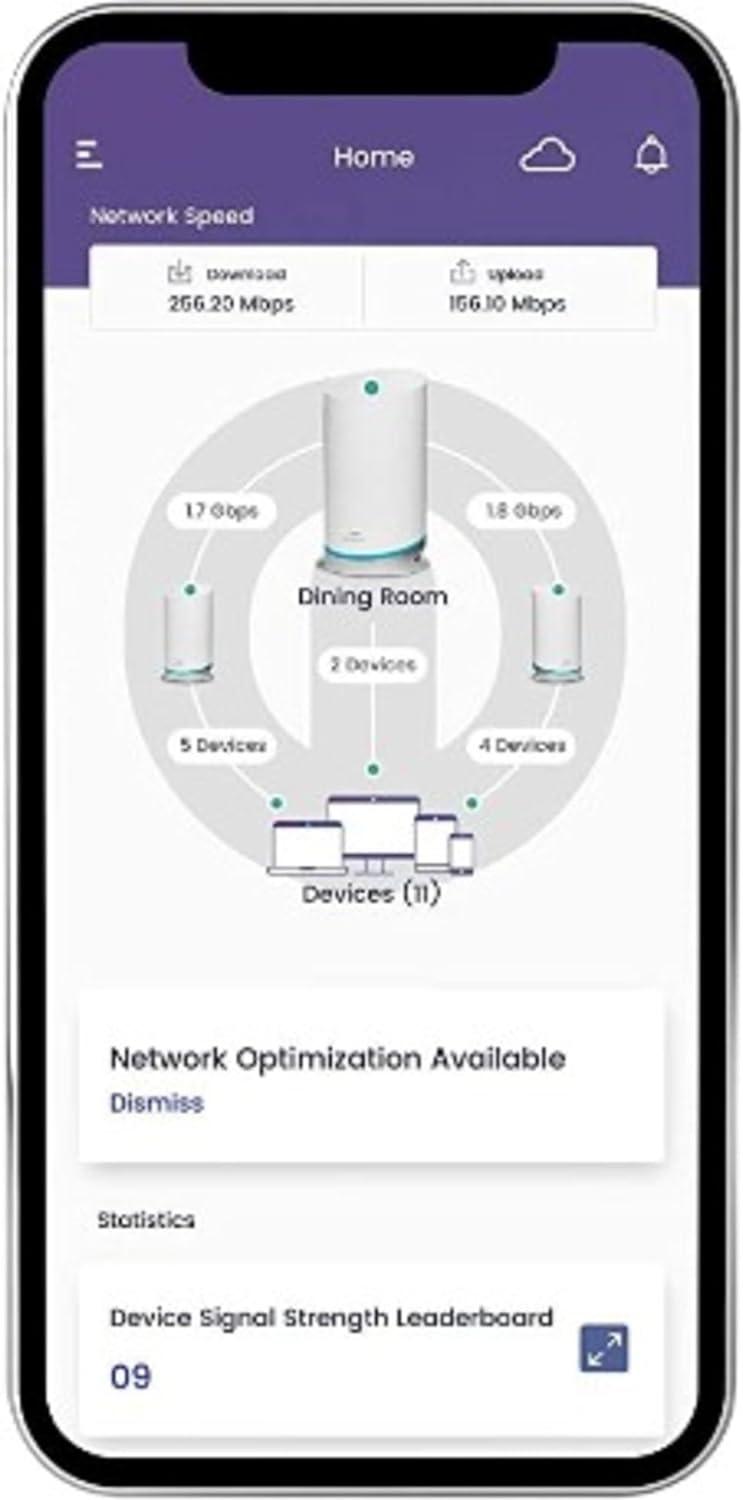 ARRIS White Tri-Band Mesh Wi-Fi 6 Router with Alexa Support