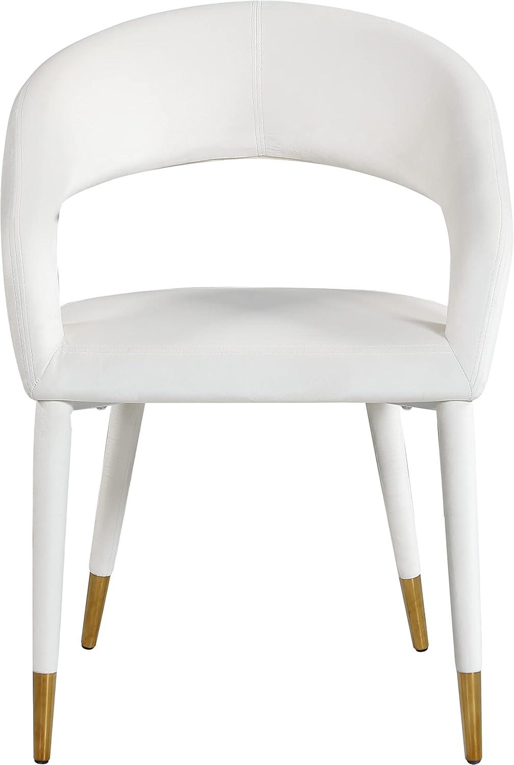 Meridian Furniture Destiny Cream Velvet Dining Chair