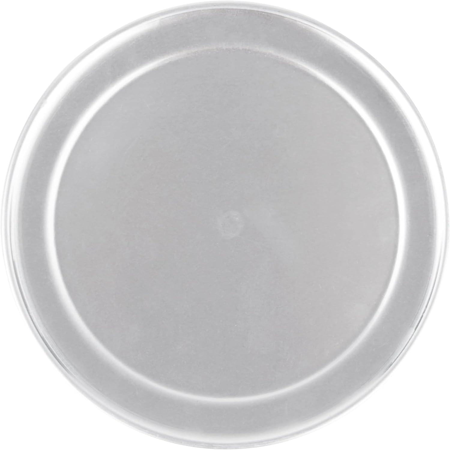 8-Inch Silver Aluminum Wide Rim Pizza Pan