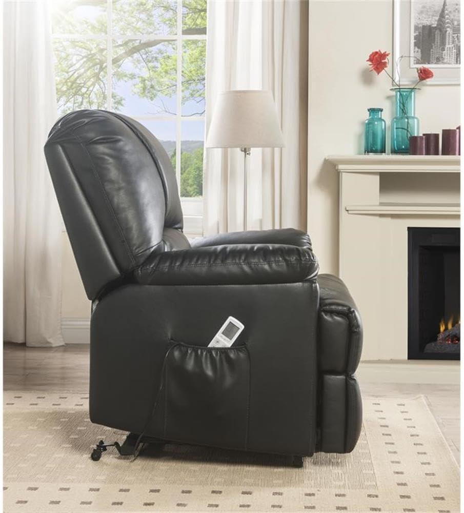ACME Ixora Recliner with Power Lift and Massage in Black